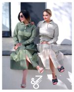 بلوز دامن گیپور دار 7654