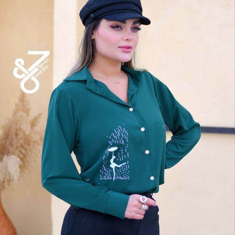 الیزه نگین کوبی سبز یشمی